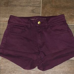 American Eagle Maroon Shorts